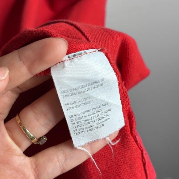 American Eagle Men Red/Gray Polo‎ Shirt Size Large Core Flex - Picture 6 of 9